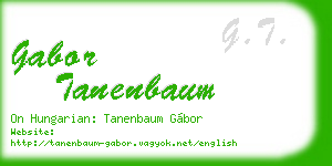 gabor tanenbaum business card